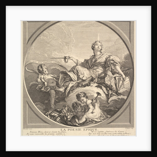 Epic Poetry, ca. 1741 by Claude Augustin Duflos le Jeune