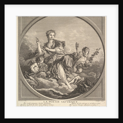 Satyrical Poetry, ca. 1741 by Claude Augustin Duflos le Jeune