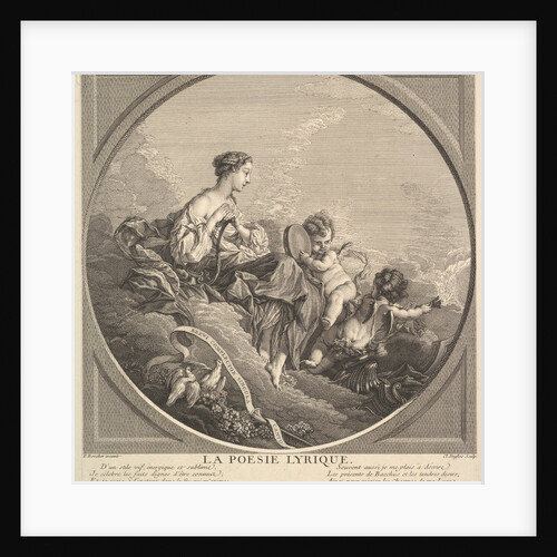 Lyrical Poetry, ca. 1741 by Claude Augustin Duflos le Jeune