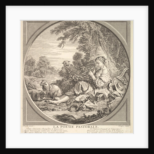 Pastoral Poetry, ca. 1742 by Claude Augustin Duflos le Jeune