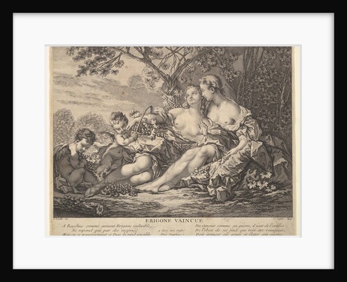 Erigone Vanquished, ca. 1745 by Claude Augustin Duflos le Jeune