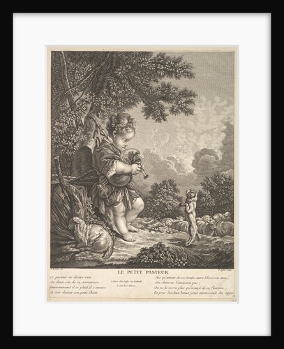 The Little Shepherd, ca. 1753 by Claude Augustin Duflos le Jeune