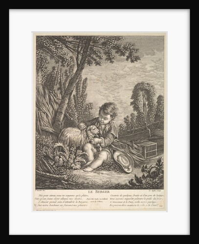 The Shepherd, ca.1753 by Claude Augustin Duflos le Jeune