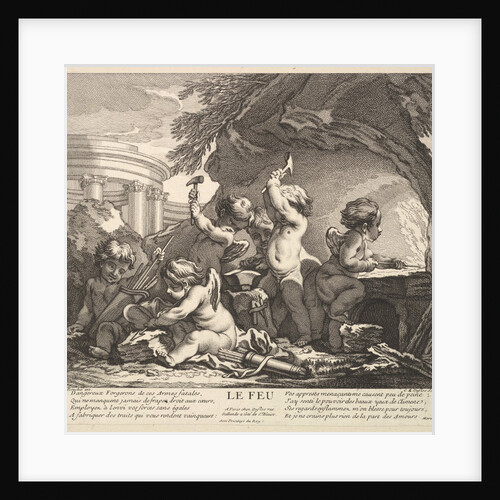 Fire, 18th century by Claude Augustin Duflos le Jeune