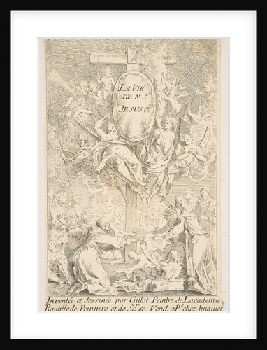 Frontispiece to the series The Life of Christ by Claude Gillot/Jacques Gabriel Huquier