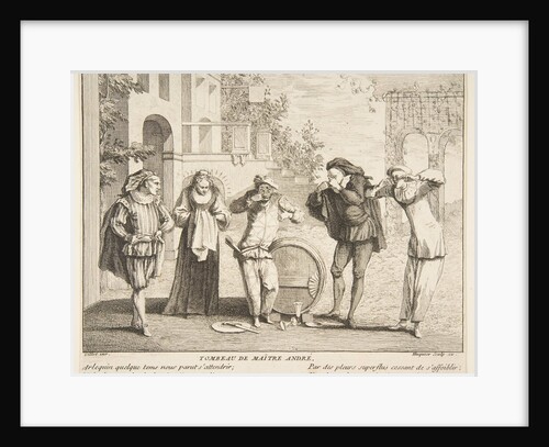 The Death of Maitre Andre by Claude Gillot/Jacques Gabriel Huquier