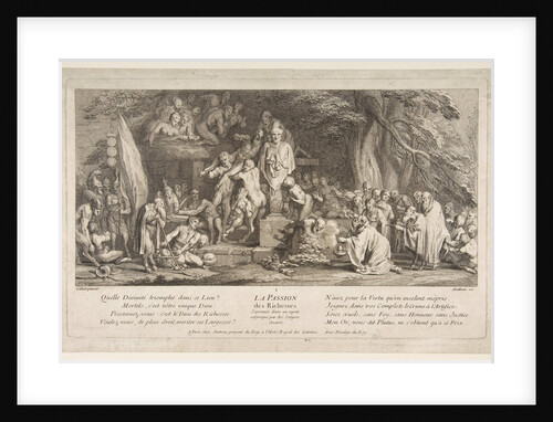 The Passion for Wealth by Claude Gillot