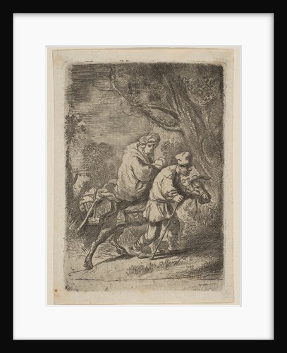 The Flight into Egypt: Small Plate by Claude Henri Watelet