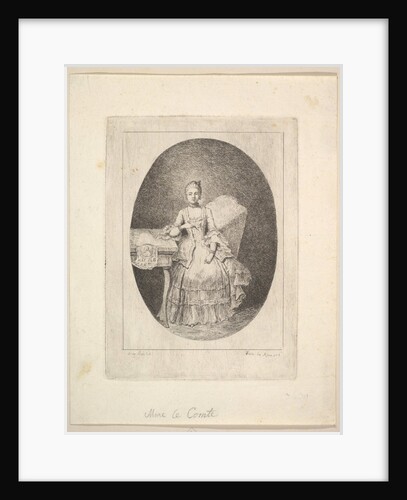 Portrait of Marguerite Le Comte, 1764 by Claude Henri Watelet