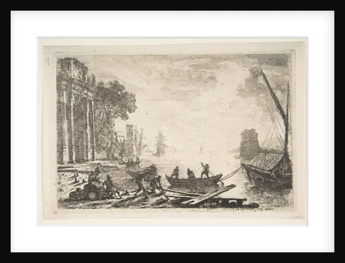 Harbor Scene with Rising Sun, 1634 by Claude Lorrain