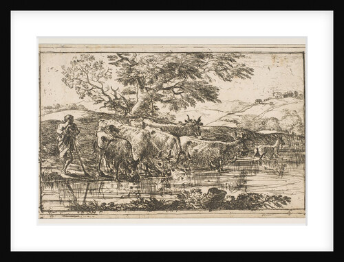 The Herd at the Watering Place, 1635 by Claude Lorrain