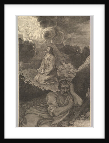 Christ in the Garden of Olives, 17th century by Claude Mellan