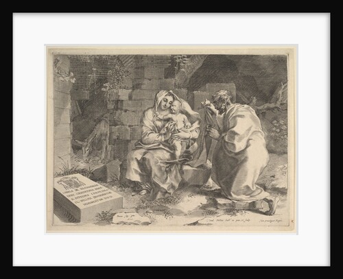 Holy Family, 1635 by Claude Mellan