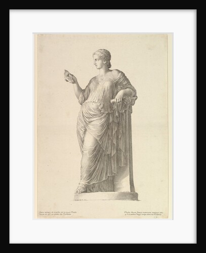 Ancient Statue of the Muse Thalia, 1669 by Claude Mellan