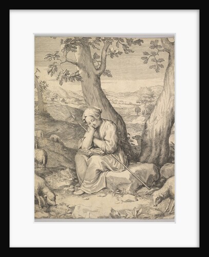 St. Genevieve by Claude Mellan