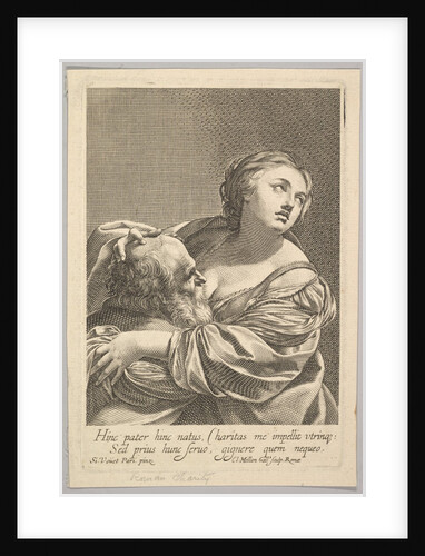 Roman Charity by Claude Mellan