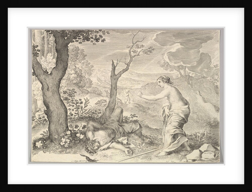 Death of Adonis by Claude Mellan