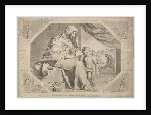 Holy Family by Claude Mellan
