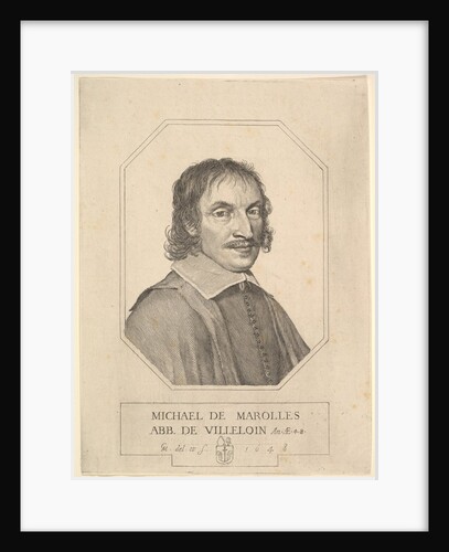 Portrait of Michel de Marolles, 1648 by Claude Mellan