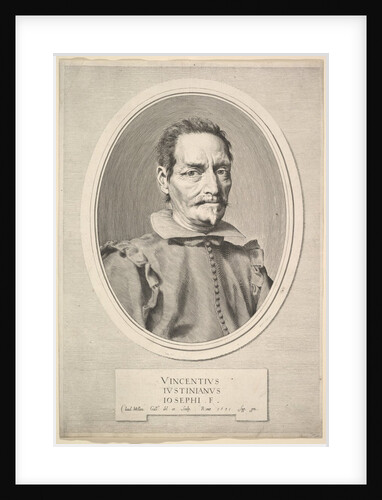 Portrait of Vicenzo Giustiniani, 1631 by Claude Mellan