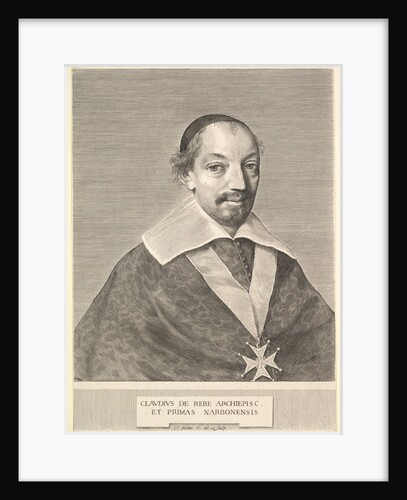 Claude de Rebé, Archbishop of Narbonne by Claude Mellan