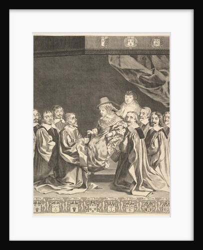 Frontispiece: Les Ordonnances royaux, ca. 1644 by Claude Mellan