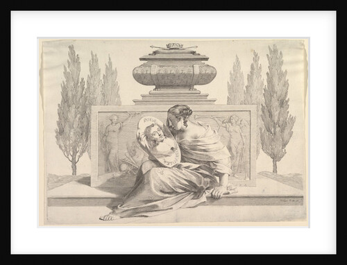 Allegory in Honor of Anne of Austria, ca. 1643 by Claude Mellan