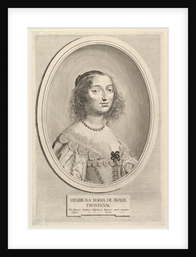 Henriette-Marie de Buade-Frontenac, 1641 by Claude Mellan