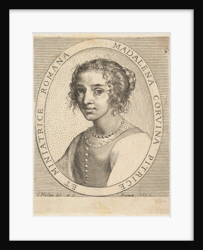 Maddalena Corvina, 1636 by Claude Mellan