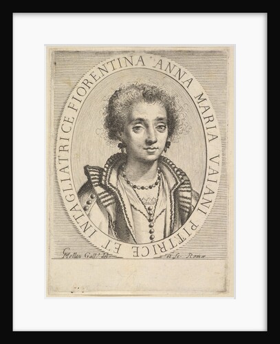 Anna Maria Vaiani, 1624-36 by Claude Mellan