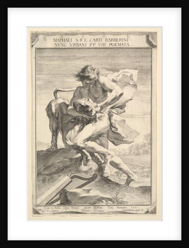 David Strangling the Lion, 1631 by Claude Mellan