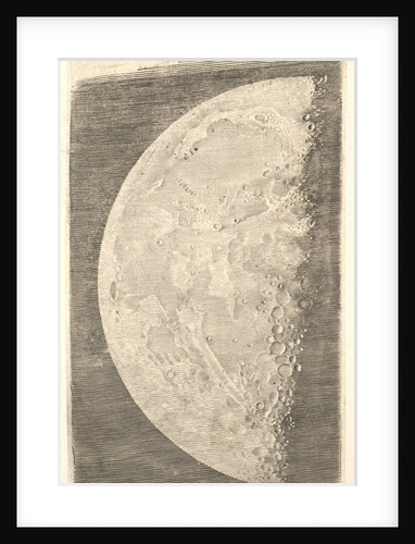 The Moon in its Final Quarter, 1635 by Claude Mellan