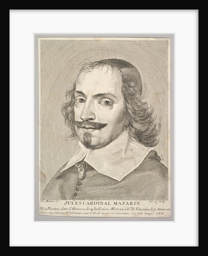 Cardinal Jules Mazarin by Claude Mellan