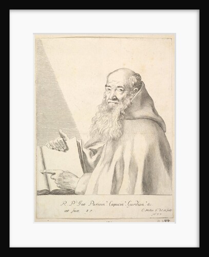 Portrait of Le Père Yves, 1677 by Claude Mellan