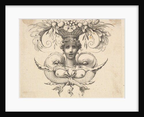 Tail-piece: Woman's Head by Claude Mellan