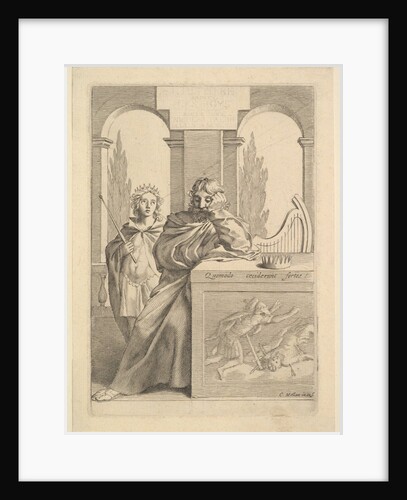 David: Title Page for Talon, L'Histoire sainte, III, 1645 by Claude Mellan