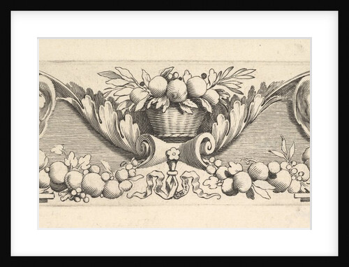 Headband: Basket of Fruit by Claude Mellan