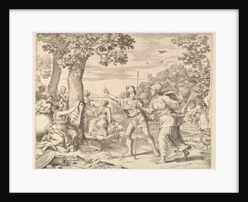 Allegory on Good Government in France, 1685 by Claude Mellan