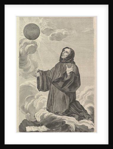 St. Benedict in Ecstasy by Claude Mellan
