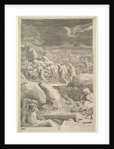 Burial Procession of Christ, 1678 by Claude Mellan