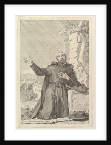 St. Ignatius in Ecstasy by Claude Mellan