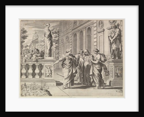 Allegory in Honor of the Roman College Founded by the Borghese Family, 1615-88 by Claude Mellan