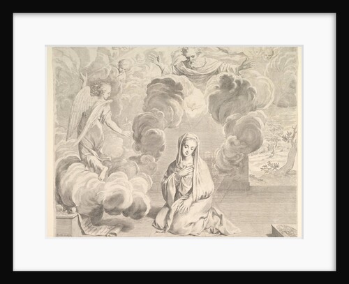 Annunciation, 1666 by Claude Mellan