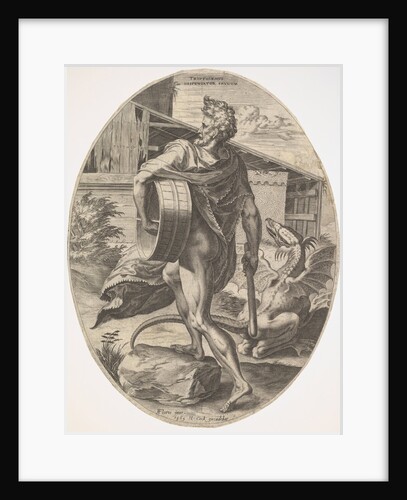 Triptolemus from The Rural Gods, 1565 by Cornelis Cort