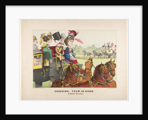 Coaching - Four in Hand - A Swell Turn-out, 1876 by Currier and Ives
