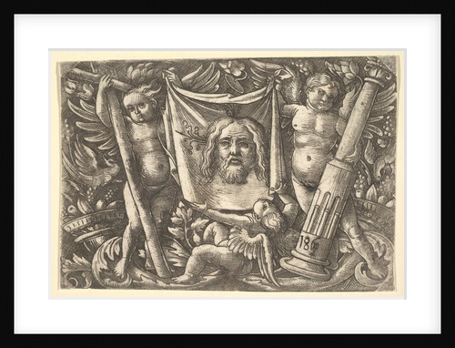 The Sudarium Held by Two Angels, ca. 1515 by Daniel Hopfer