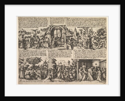 Different Scenes, from the Gospels and from Acta Apostolorum, ca. 1530 by Daniel Hopfer