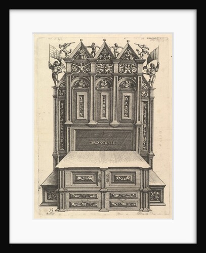 Design for a bed, 1527 by Daniel Hopfer