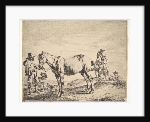 Man Holding a Horse by the Bridle by Dirck Stoop