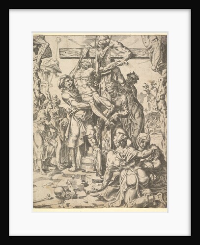 The Descent from the Cross, from The Fall and Salvation of Mankind through the Life and Pa…, 1548 by Dirck Volkertsen Coornhert